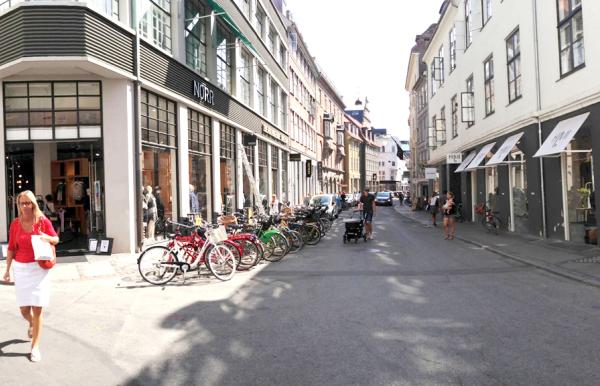 Pilestræde shopping street in Central Copenhagen