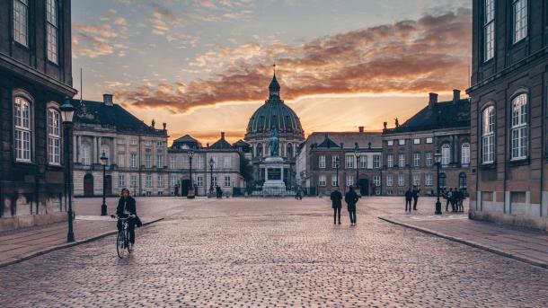 Amalienborg Palace in central Copenhagen